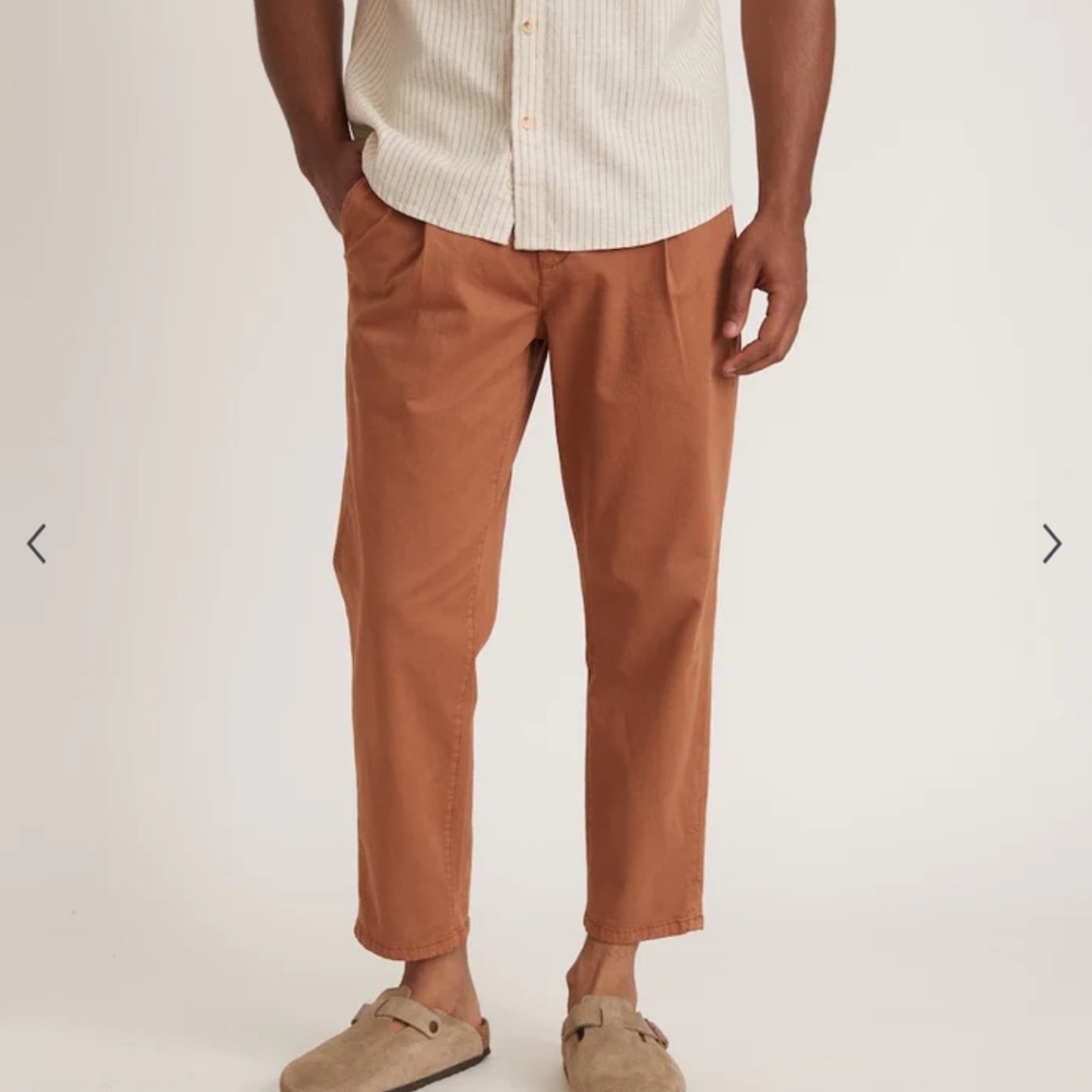 Marine Layer Men's Chinos in Rust